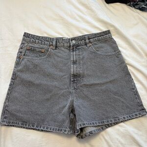 Gray Denim Shorts